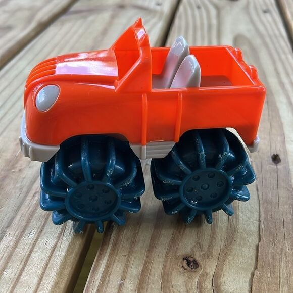 Battat Mini Toy Orange Monster Truck Jeep 5” Car Vehicle - Picture 1 of 8